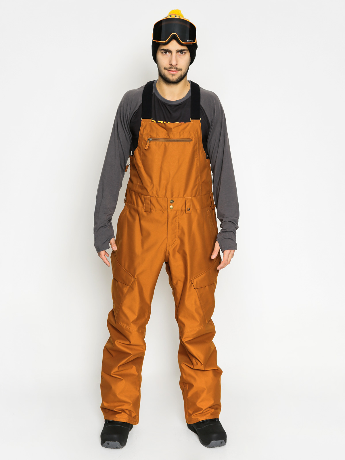 Męskie Spodnie snowboardowe Burton Reserve Bib (true penny)
