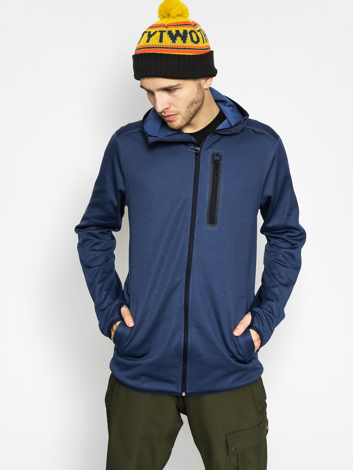 Męska Bluza aktywna Quiksilver Pionerr Softshell ZIP (navy)