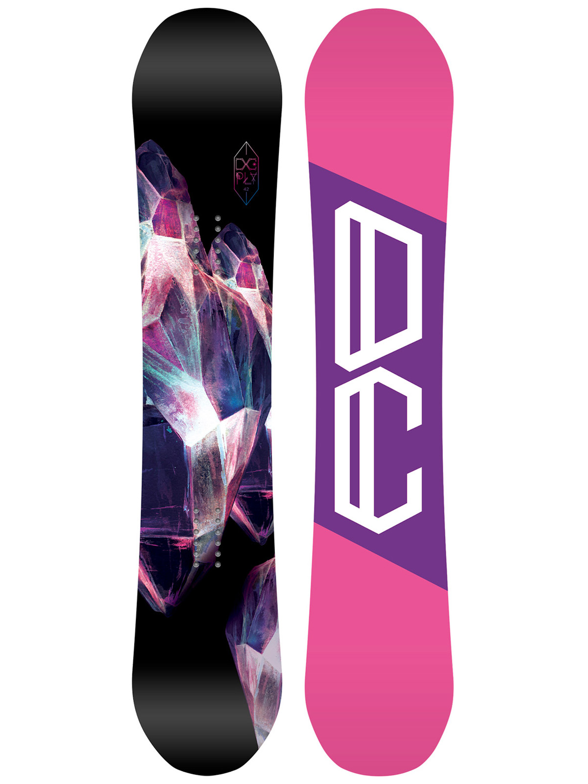 Damska Deska snowboardowa DC W Ply 142 (pink purple/black multi)