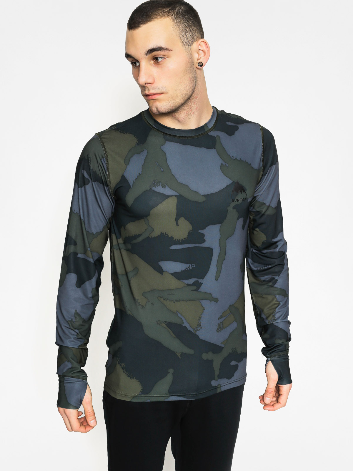 Męski Longsleeve Burton Lightweight Crew (beetle derby camo)