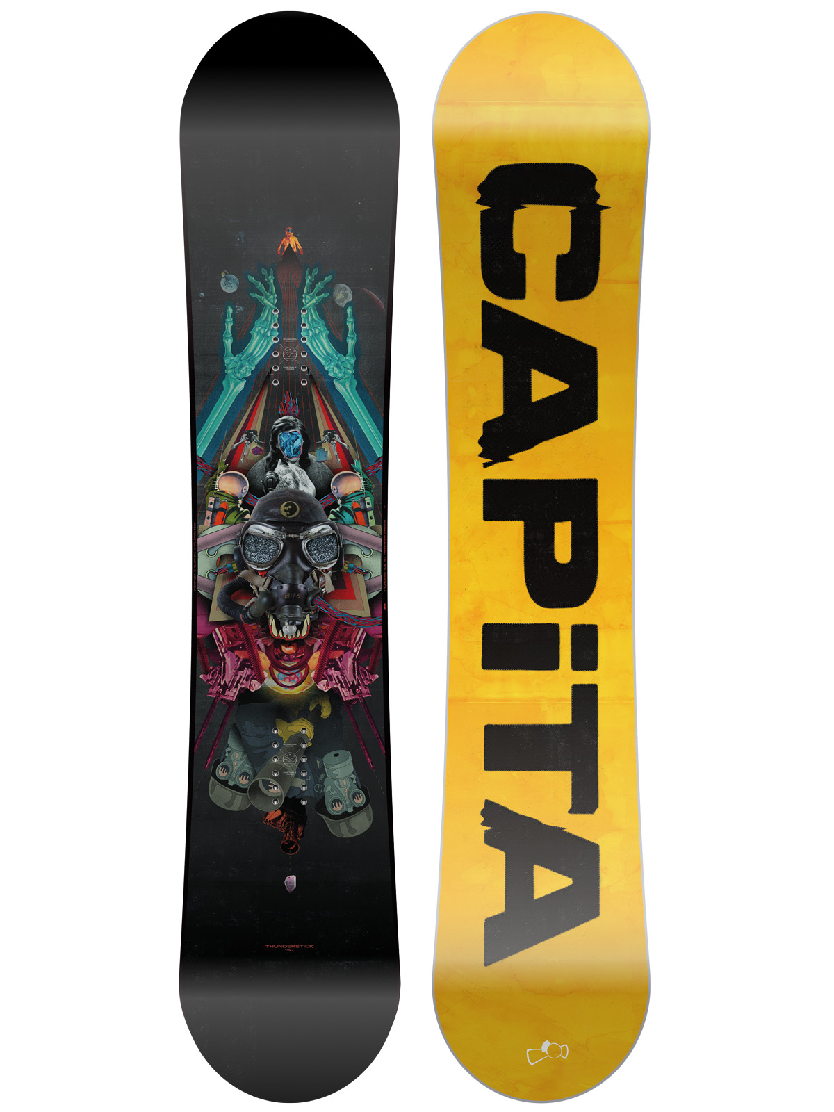 Męska Deska snowboardowa Capita Thunderstick 157 (orange black/black multi)