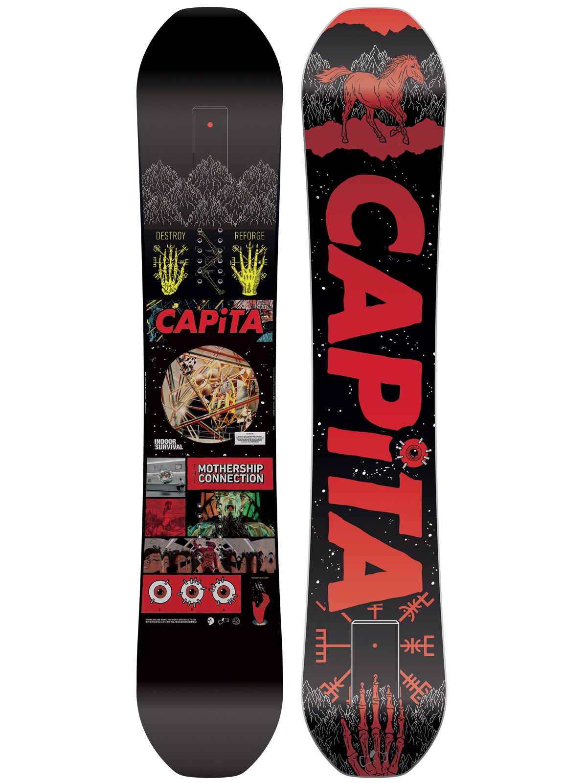 Deska snowboardowa Capita Indoor Survival 154 - wielobarwny (black 
