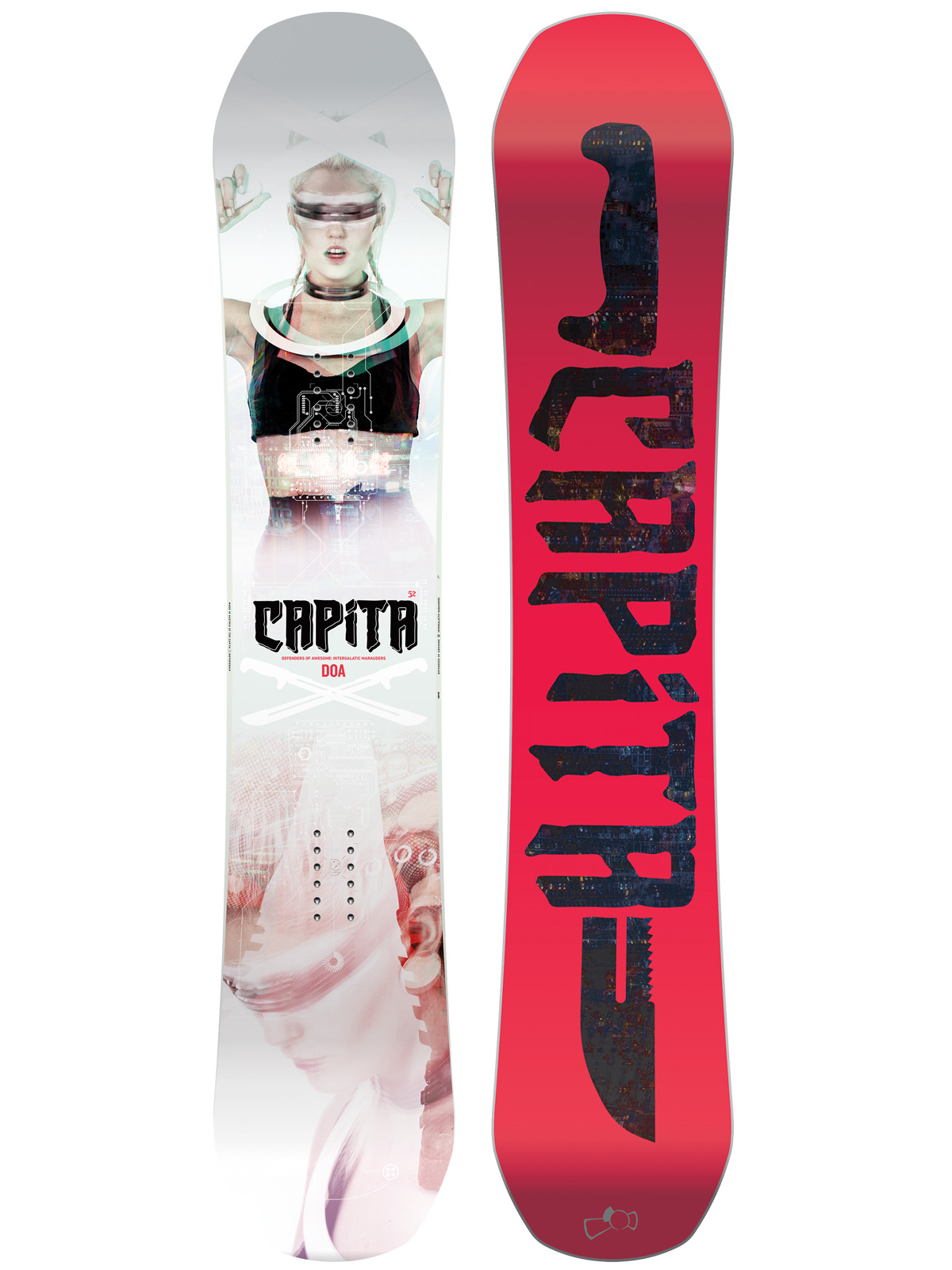 Męska Deska snowboardowa Capita Defenders Of Awesome 152 (red black/white multi)