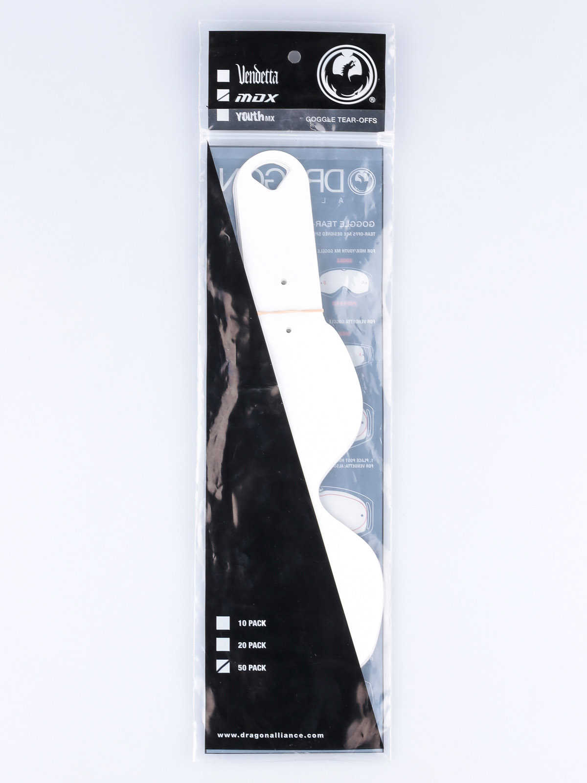 Zrywki do gogli Dragon MDX (tear off 50 pack)