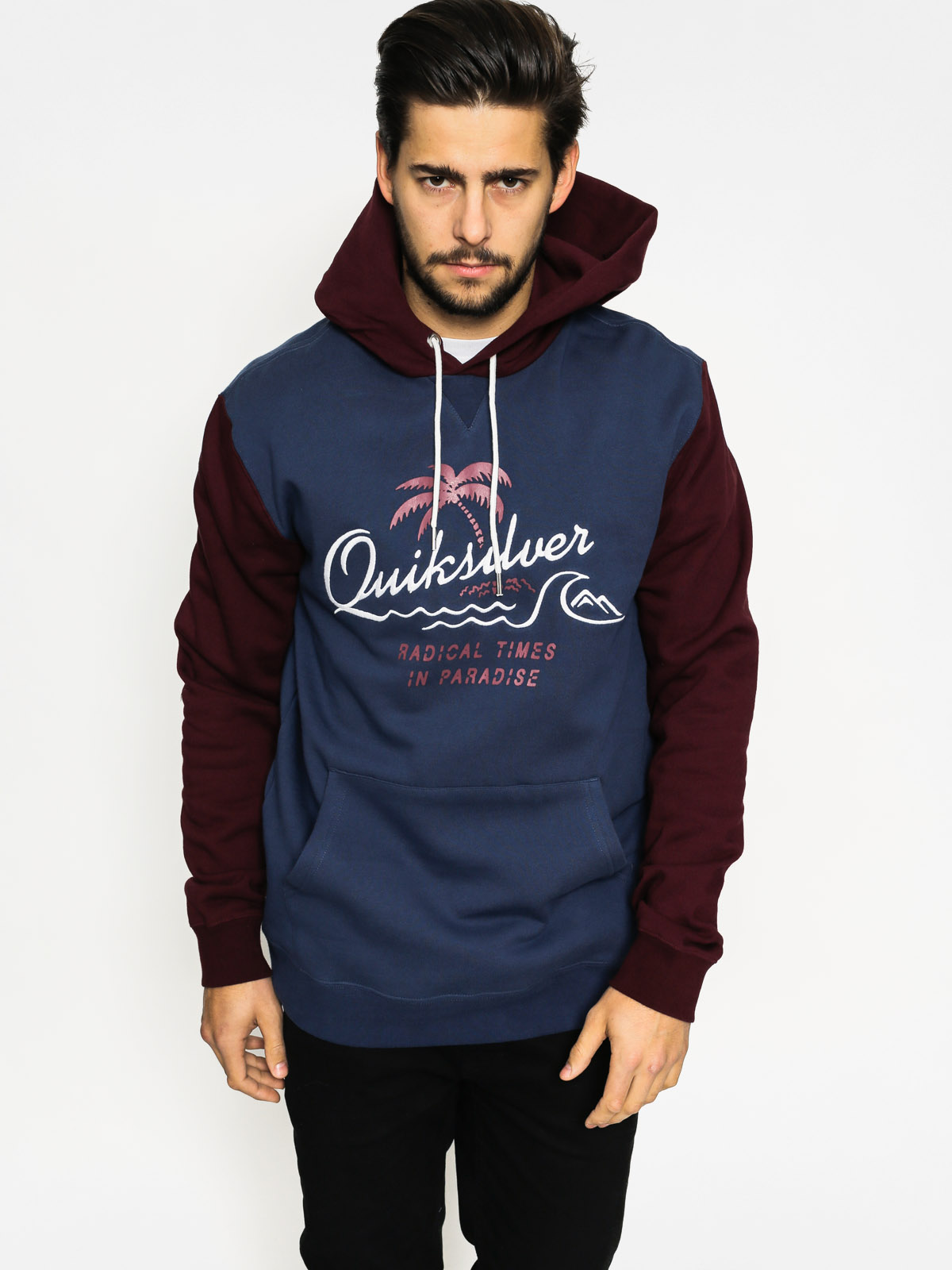 Bluza z kapturem Quiksilver No Longer HD (dark denim)
