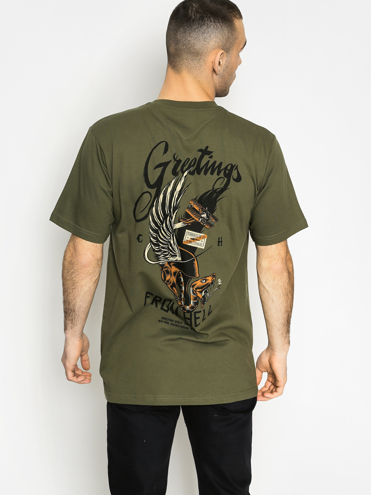T-shirt Turbokolor Hell (military green)