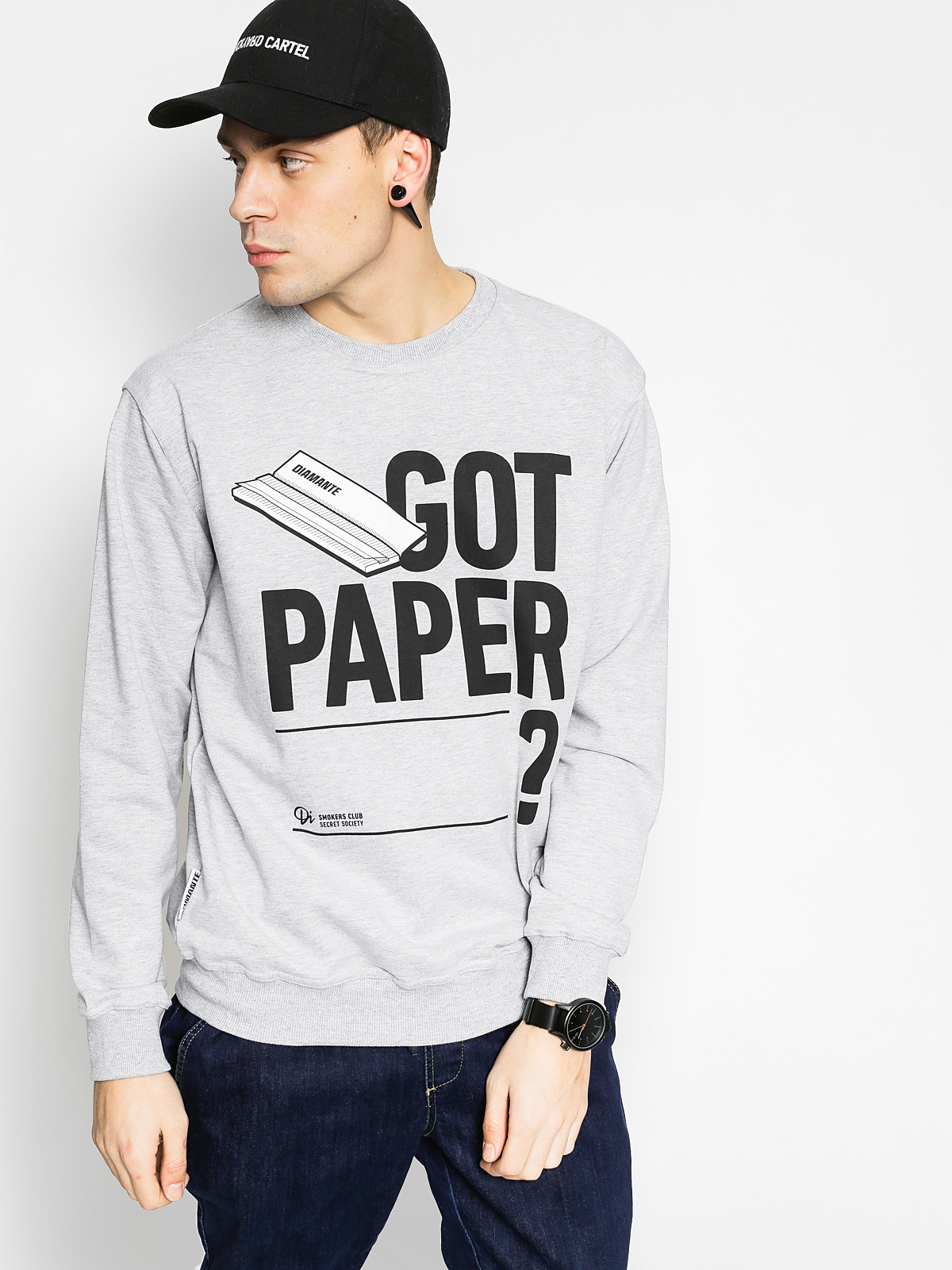 Bluza Diamante Wear Got Paper (grey)