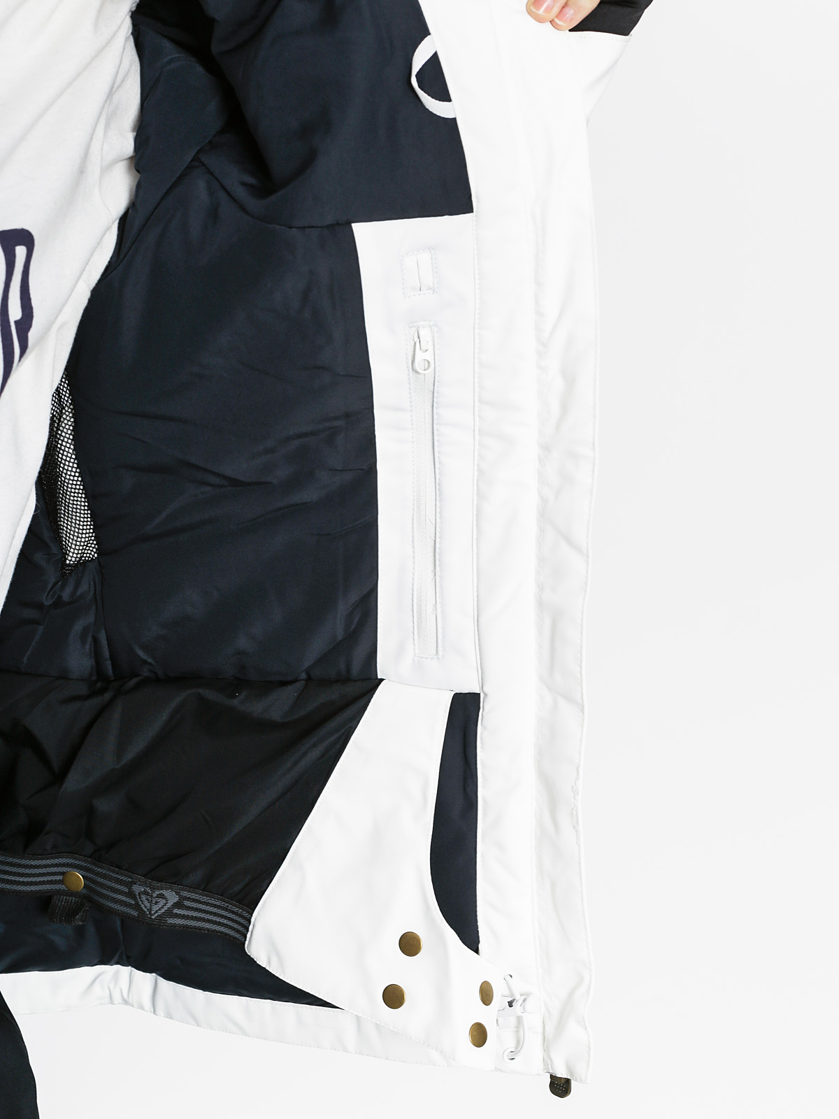 Damska Kurtka snowboardowa Roxy Atmosphere (white/light grey/black)