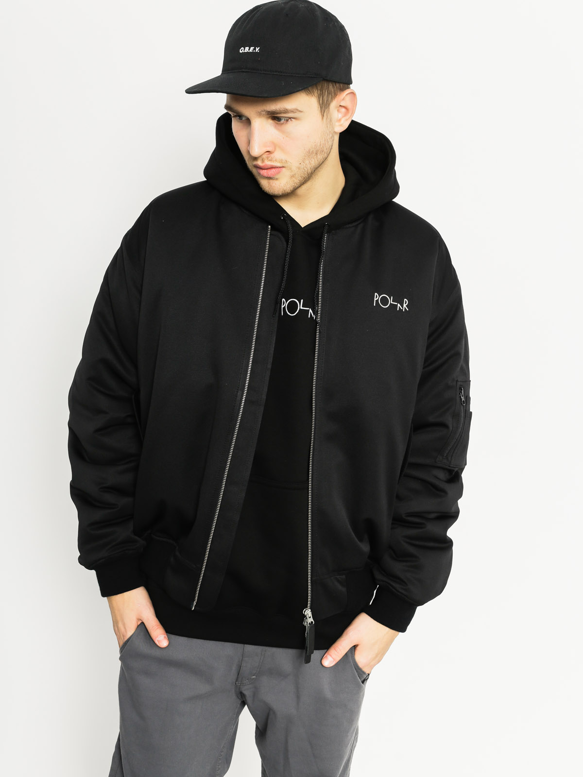 Kurtka Polar Skate Bomber (black)