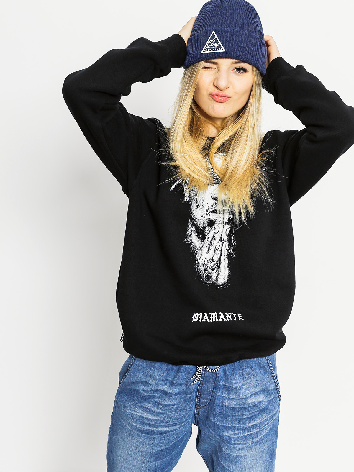 Bluza Diamante Wear All Eyez On Me (black)