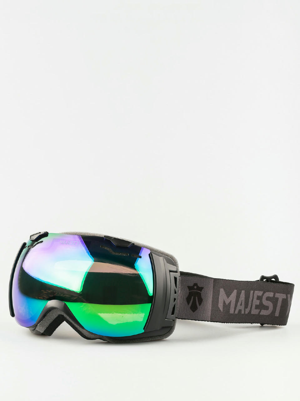 Gogle Majesty Spectrum (matt black/green emerald mirror/clear citrine)