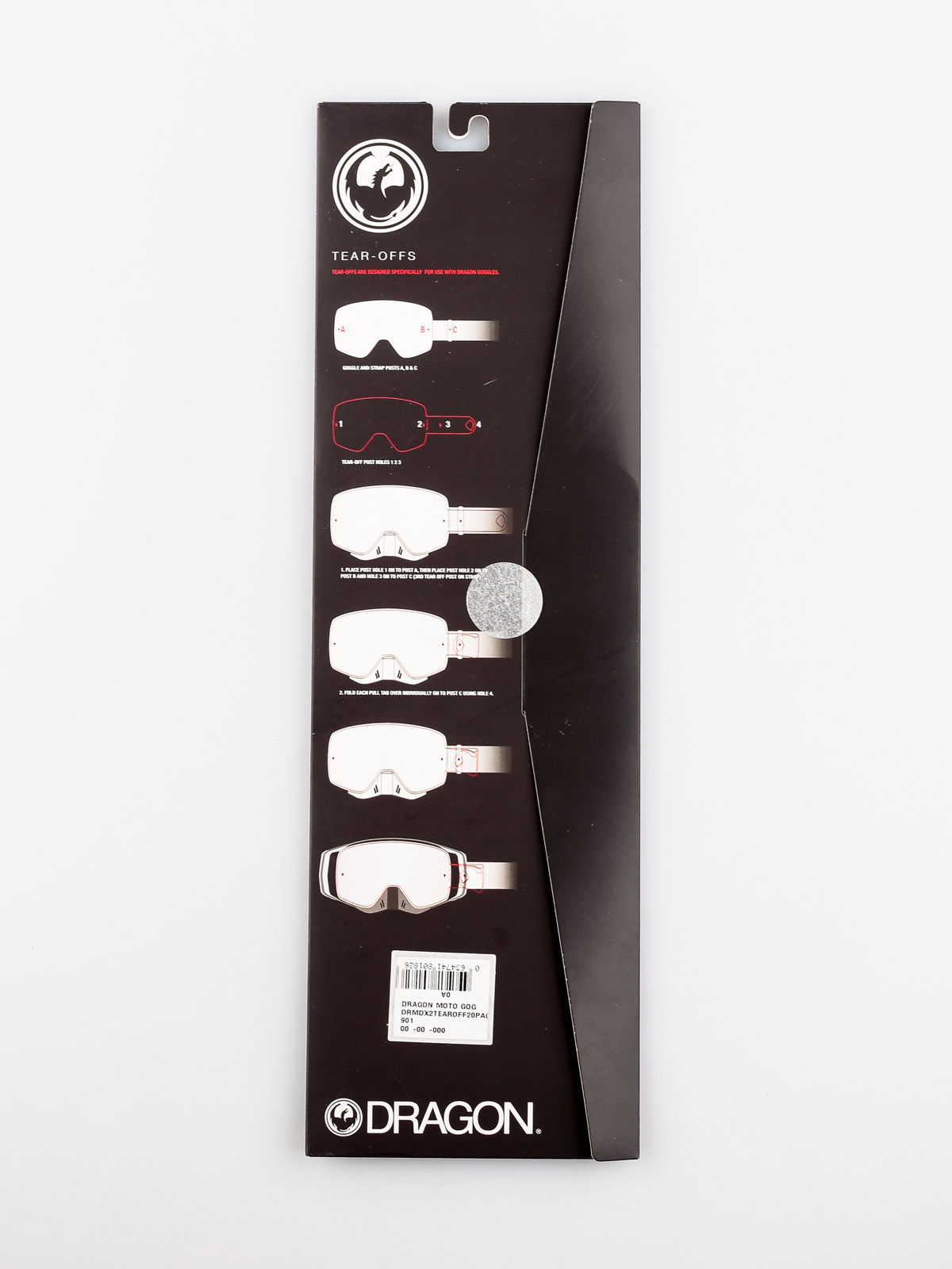 Zrywki do gogli Dragon MDX2 (tear off 20 pack)