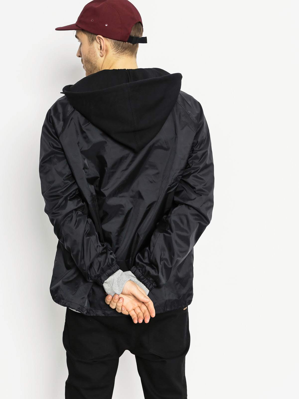 Kurtka Thrasher Flame Logo Coach Jacket (black)
