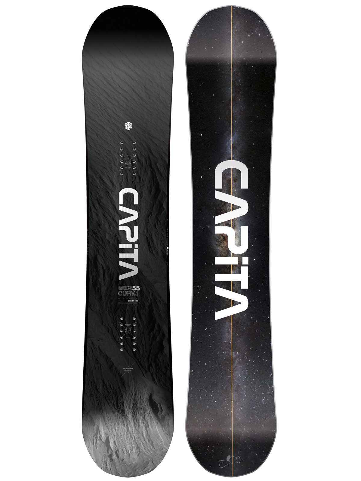 Męska Deska snowboardowa Capita Mercury (black white/graphite)