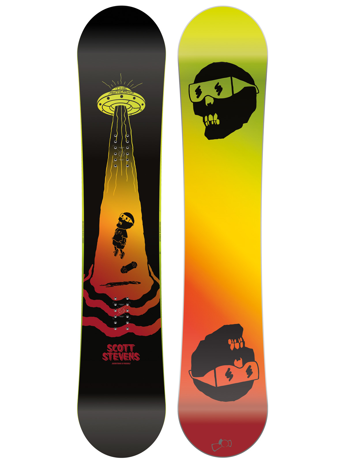 Męska Deska snowboardowa Capita Scott Stevens (yellow orange pink/black orange)