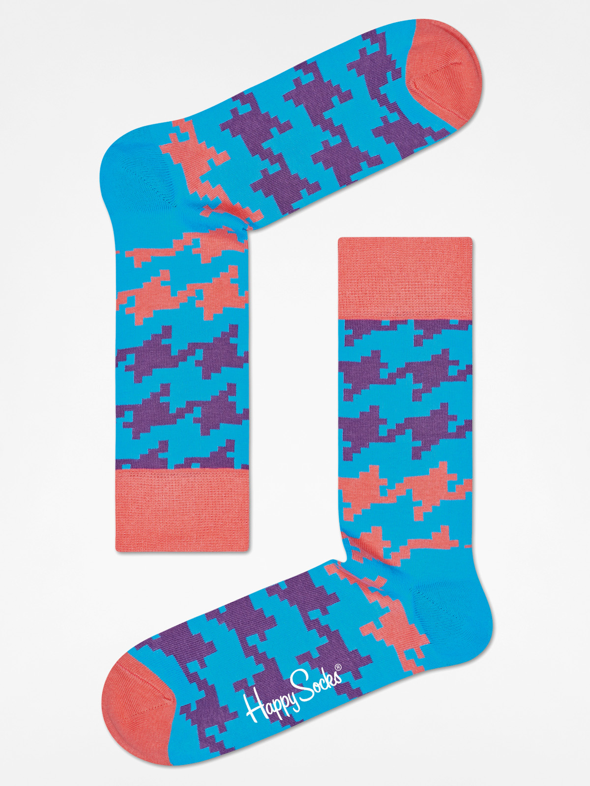 Skarpetki Happy Socks Dogtooth (pink/teal)