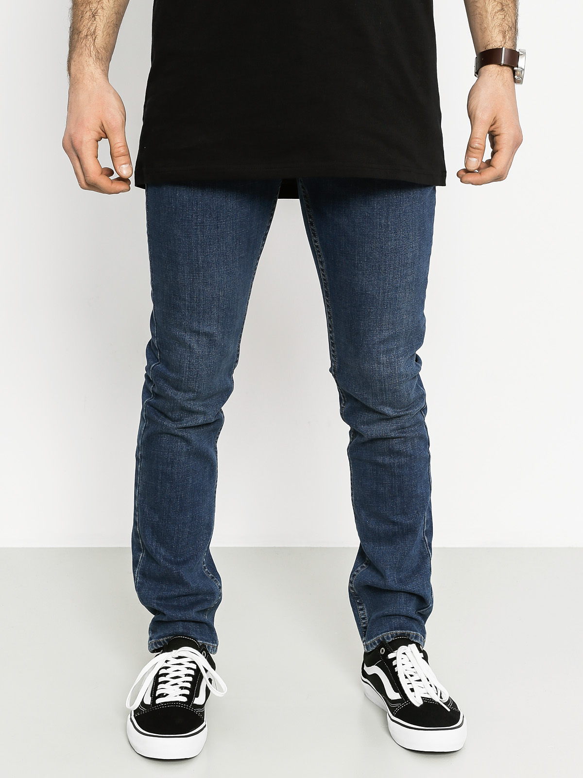 Spodnie Vans V76 Skinny (vintage blue)