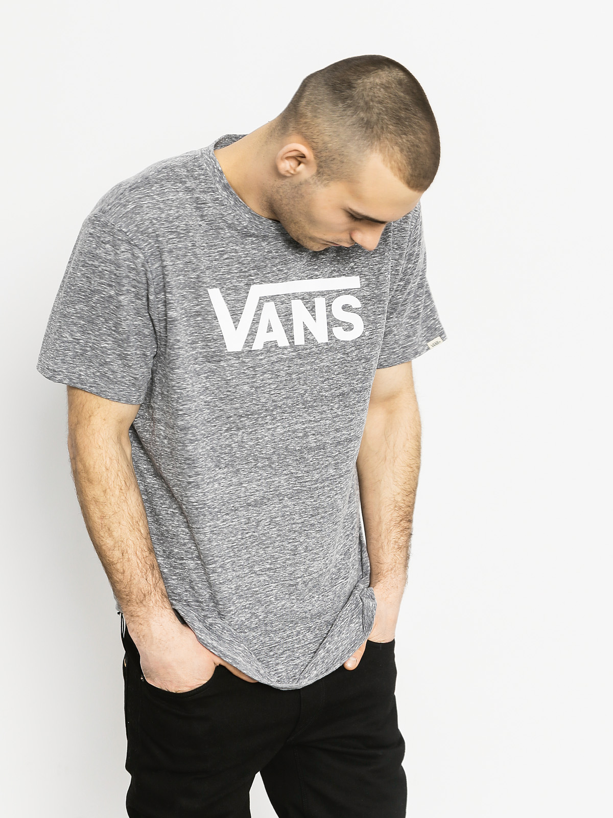 T-shirt Vans Vans Classic Snow (heather grey/white)
