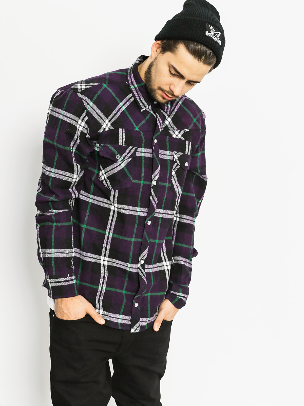 Koszula Malita Classic (purple/black)