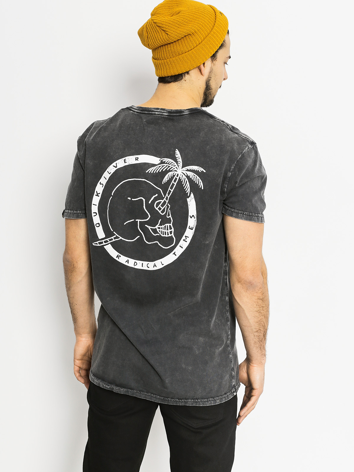 T-shirt Quiksilver Palm Skull (charcoal)