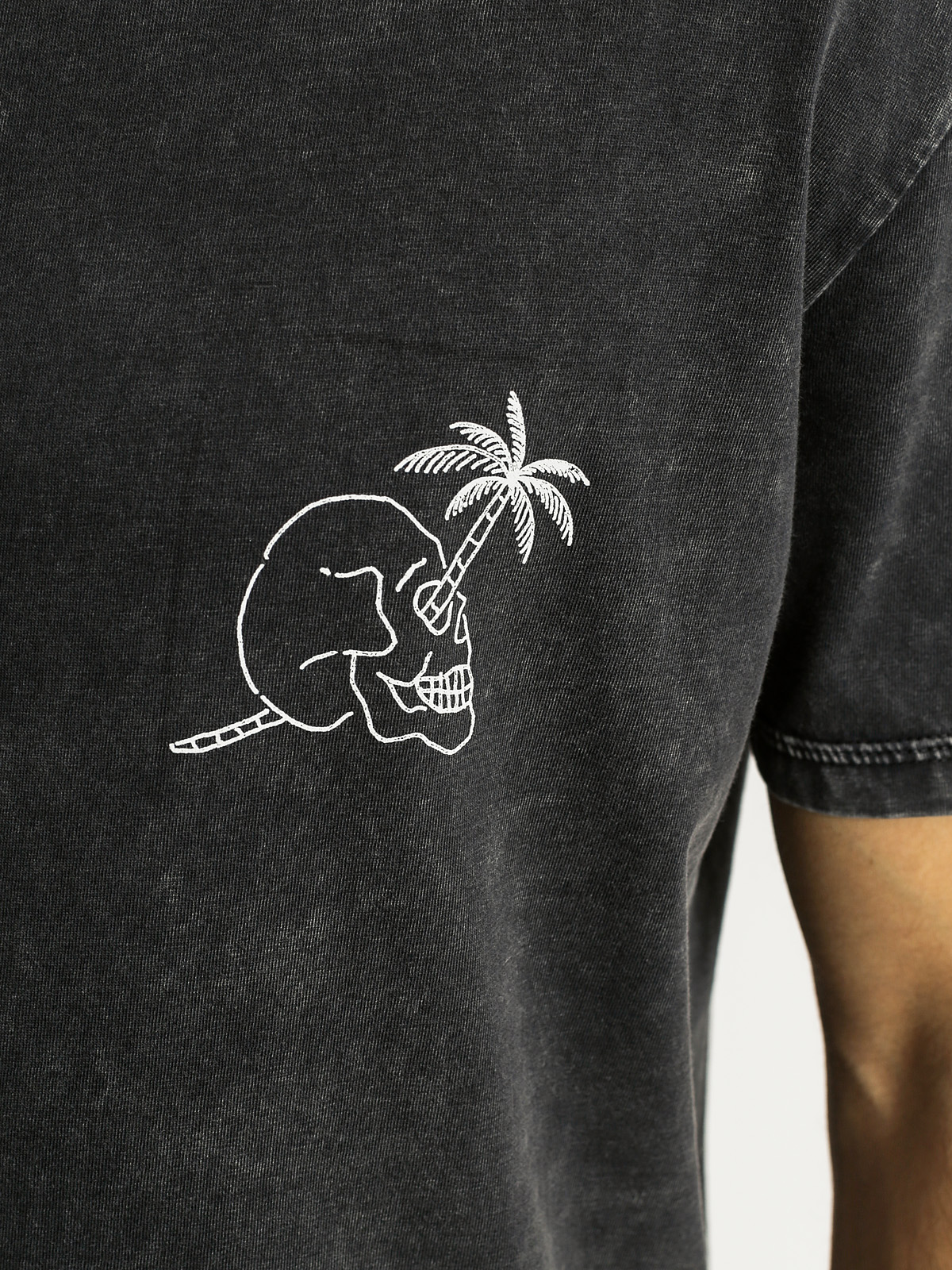T-shirt Quiksilver Palm Skull (charcoal)