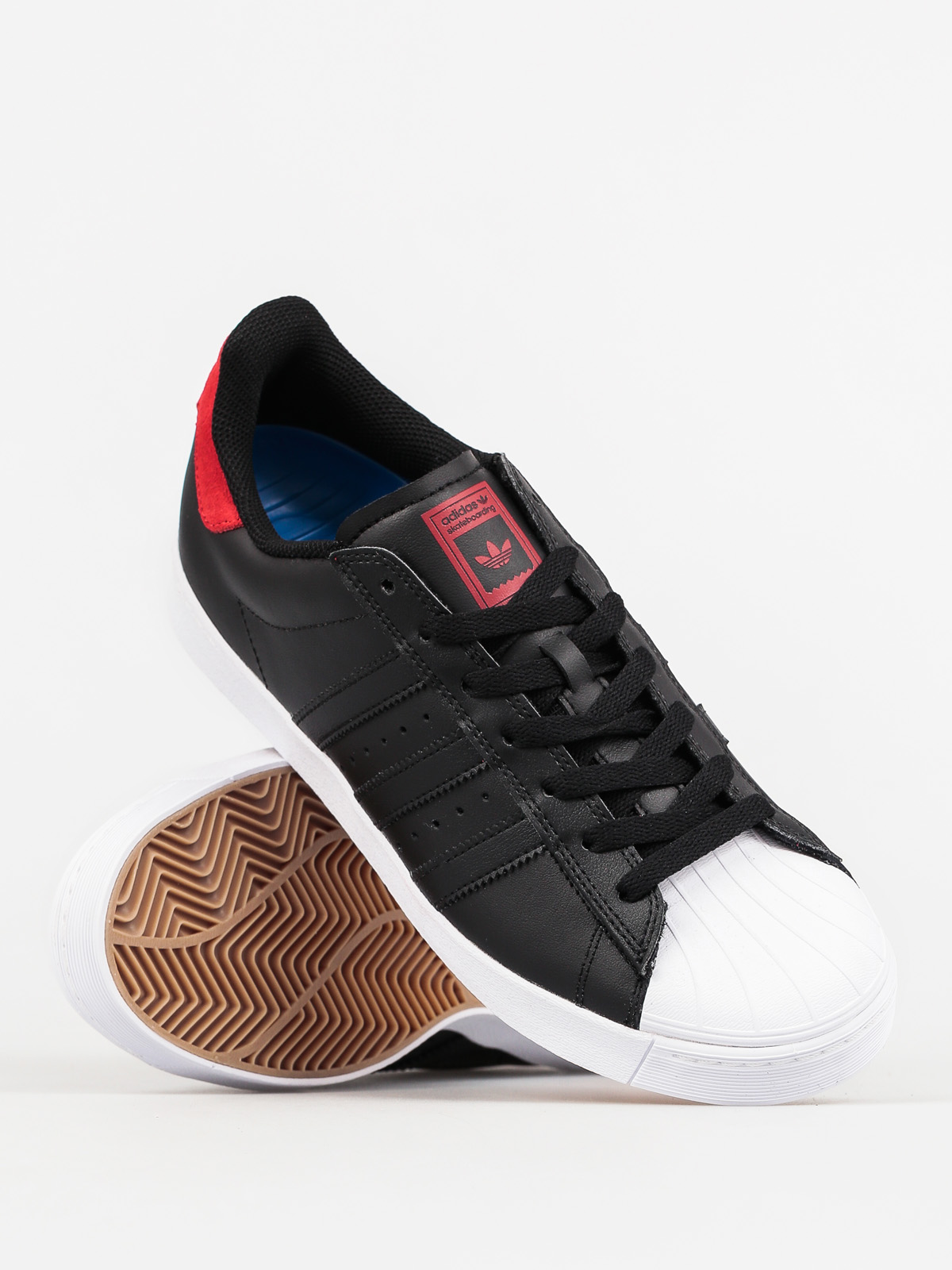 Buty adidas Superstar Vulc Adv (cblack/scarle/ftwwht)