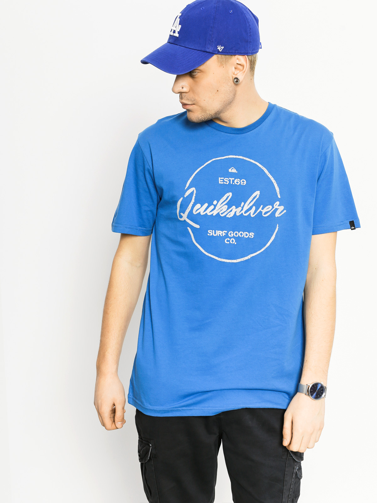 T-shirt Quiksilver Silvered (blue)