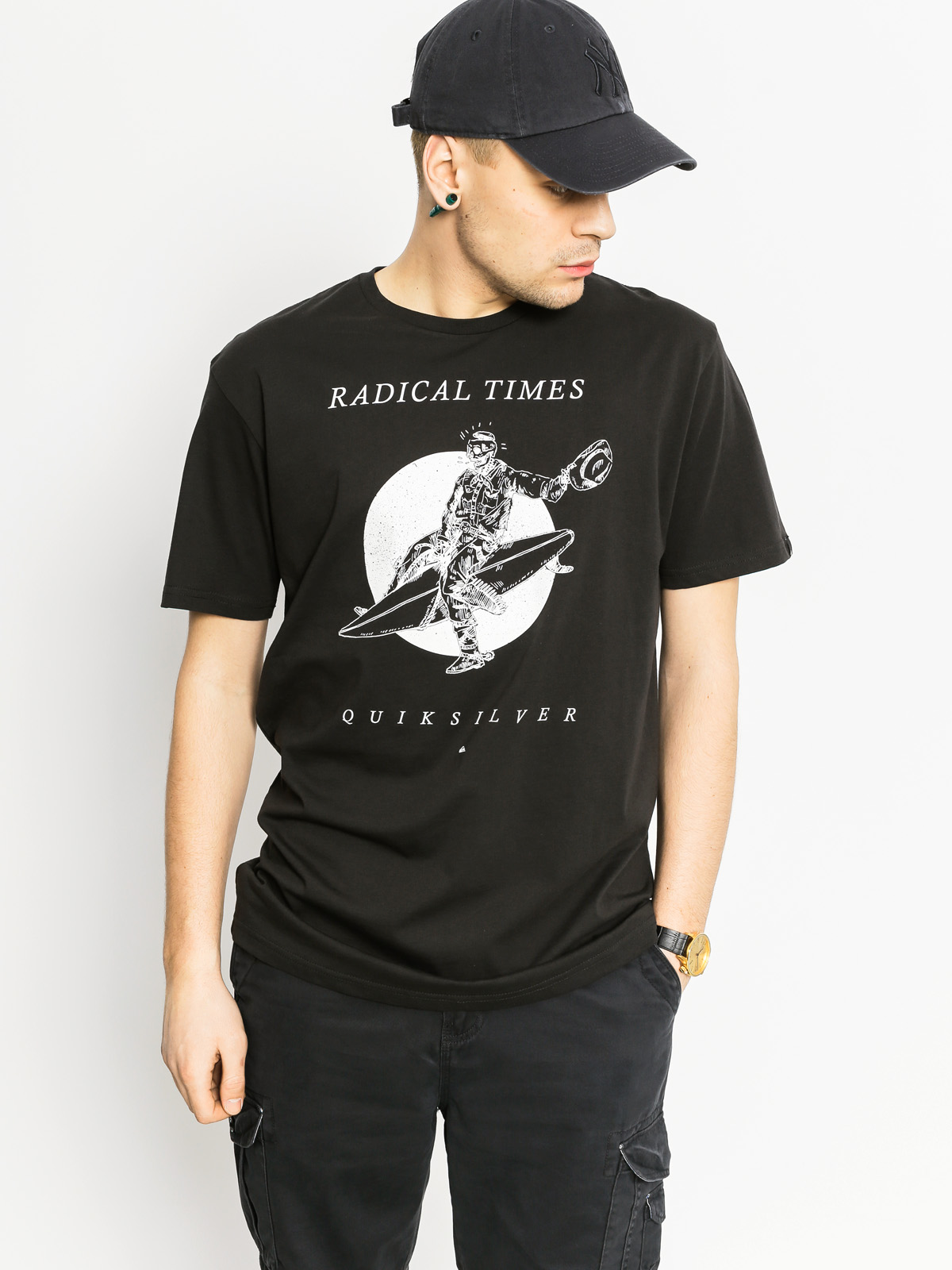 T-shirt Quiksilver Space Cowboy (charcoal)