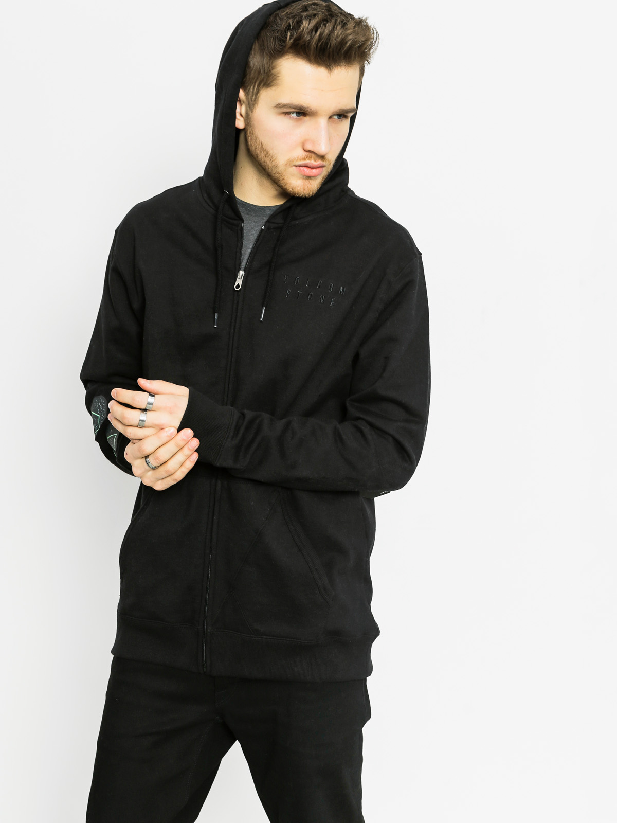 Bluza z kapturem Volcom Darwin Zip (blk)