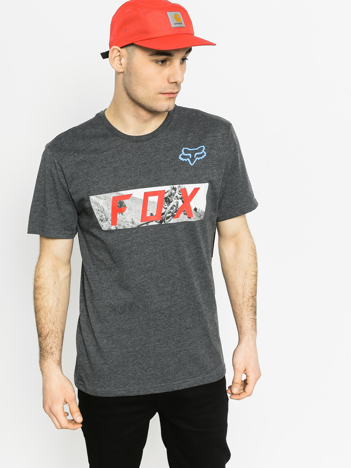 T-shirt Fox Ghostburn (heather black)