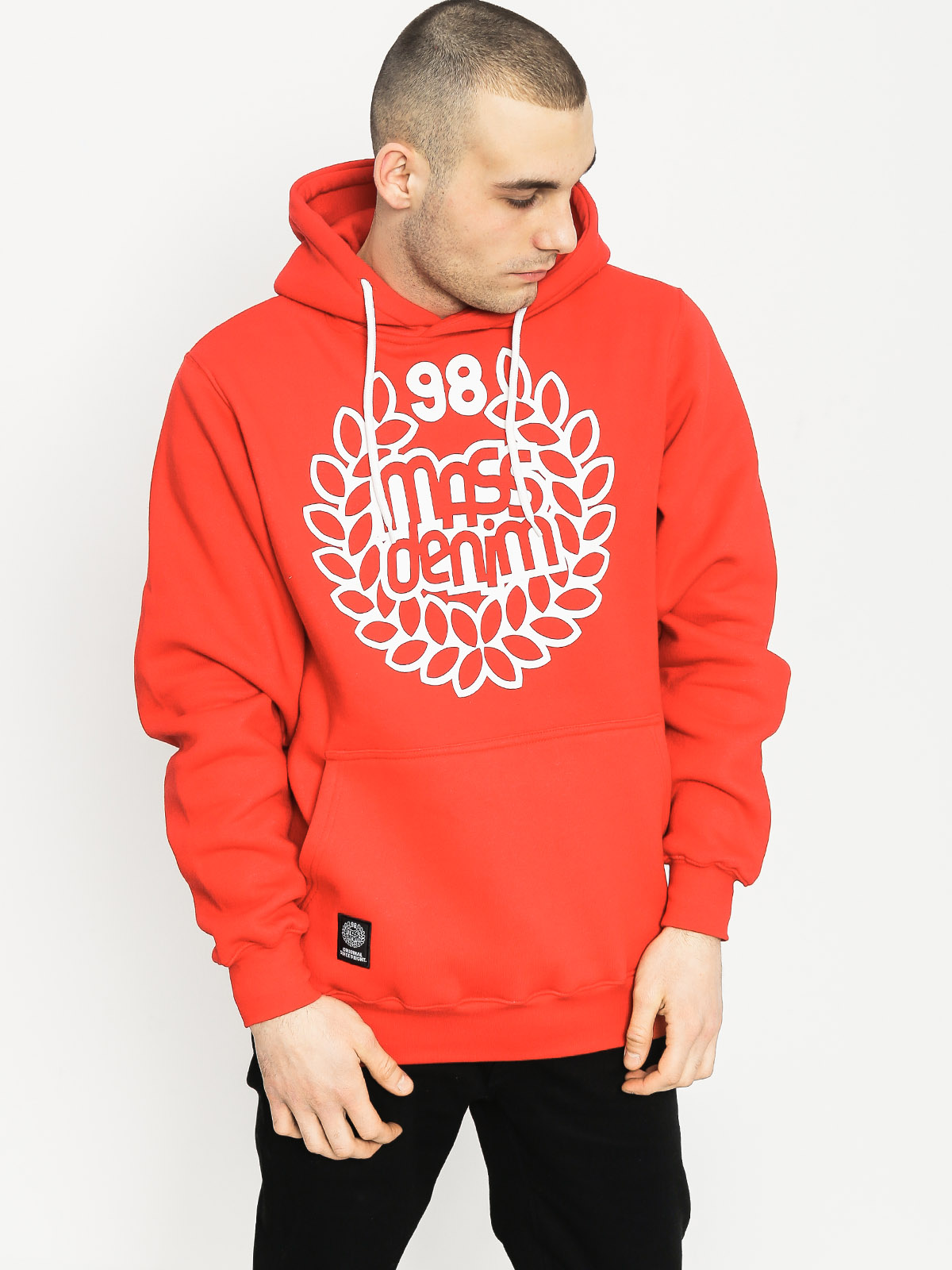 Bluza z kapturem MassDnm Base HD (red)