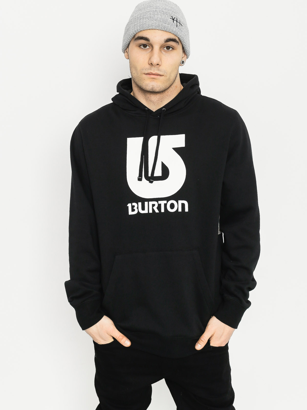Bluza z kapturem Burton Logo Vertical HD (true black)