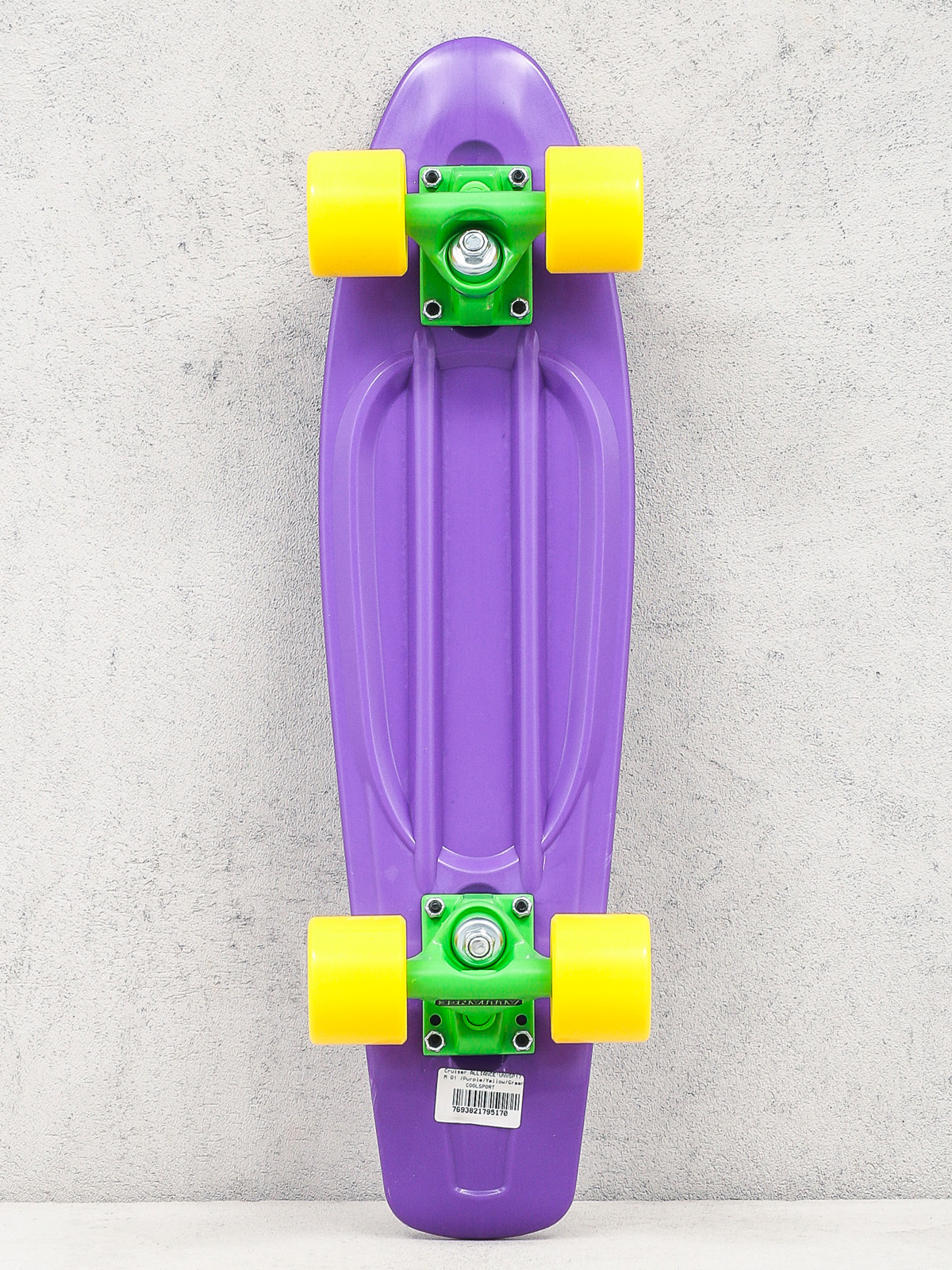 Deskorolka cruiser Alliance 01 (purple/yellow/green)