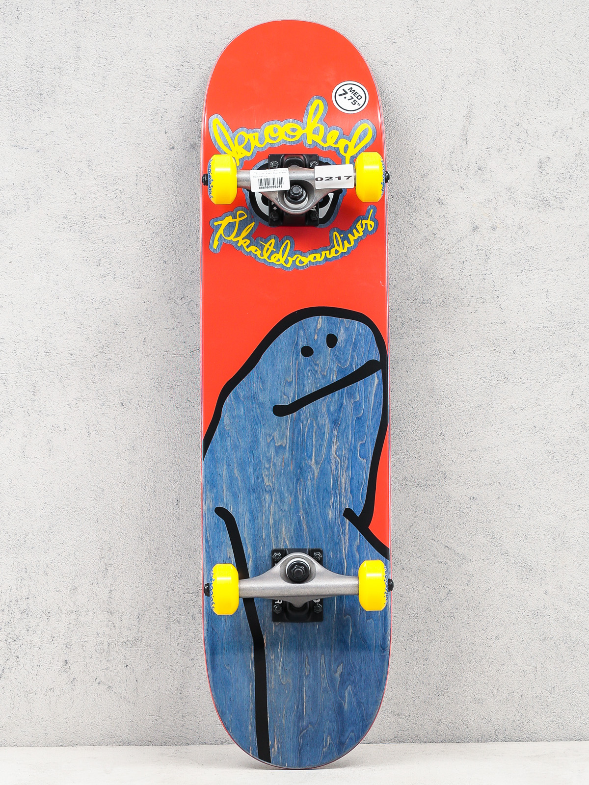Deskorolka Krooked Life Fast Dye Shmoo (red/yellow)