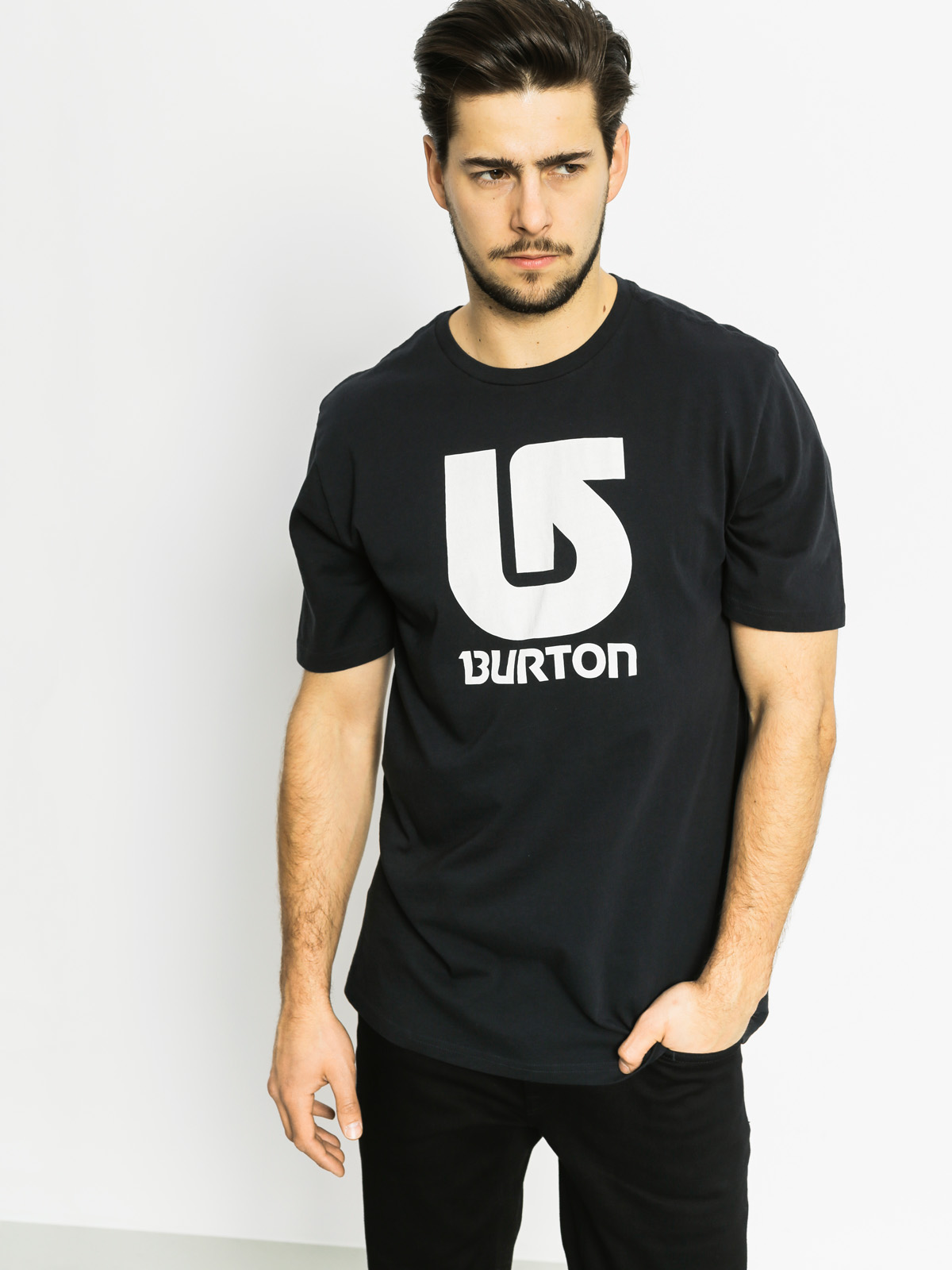 T-shirt Burton Logo Vertical (true black)