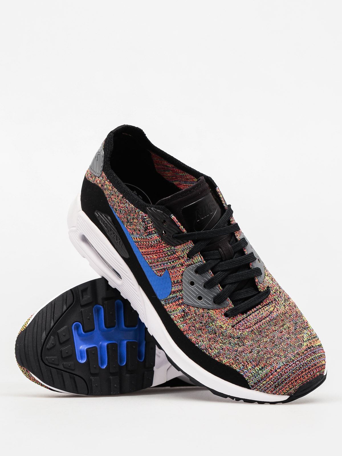 Buty Nike Air Max 90 Wmn (Ultra 2 0 Flyknit black/medium blue cool grey)