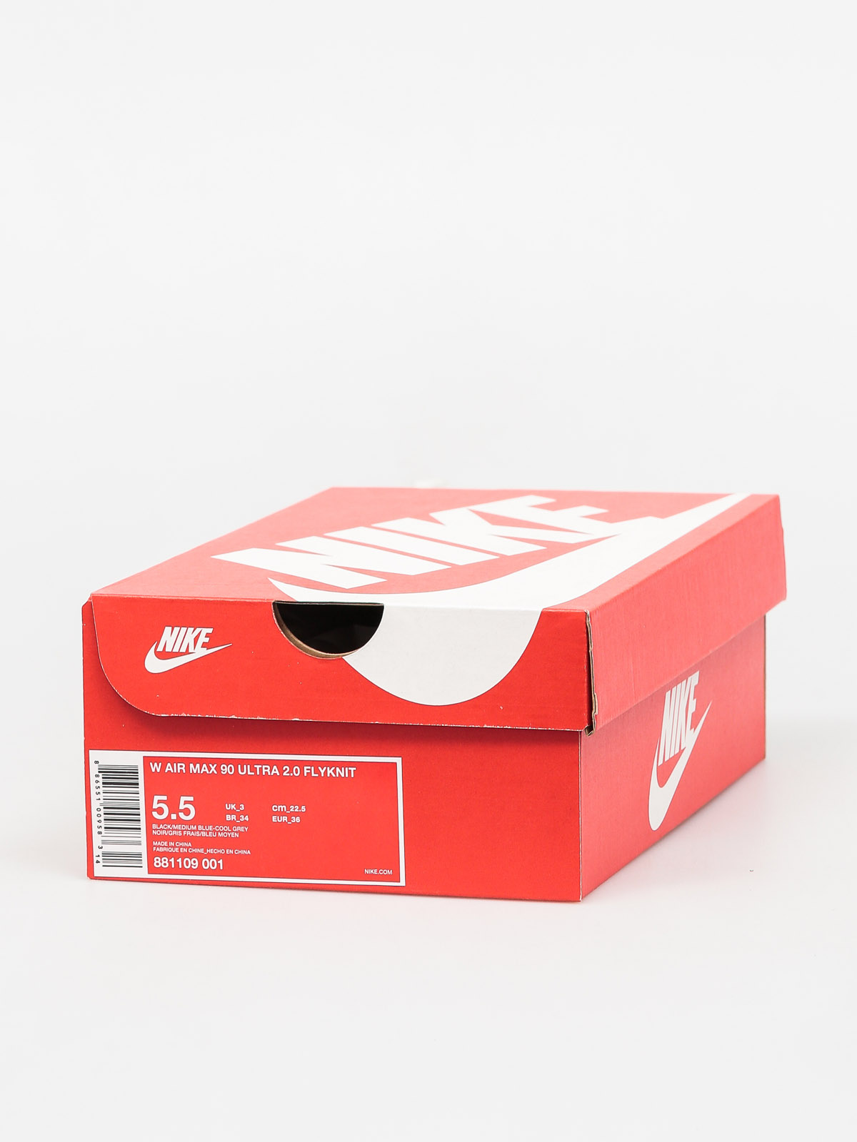 Buty Nike Air Max 90 Wmn (Ultra 2 0 Flyknit black/medium blue cool grey)