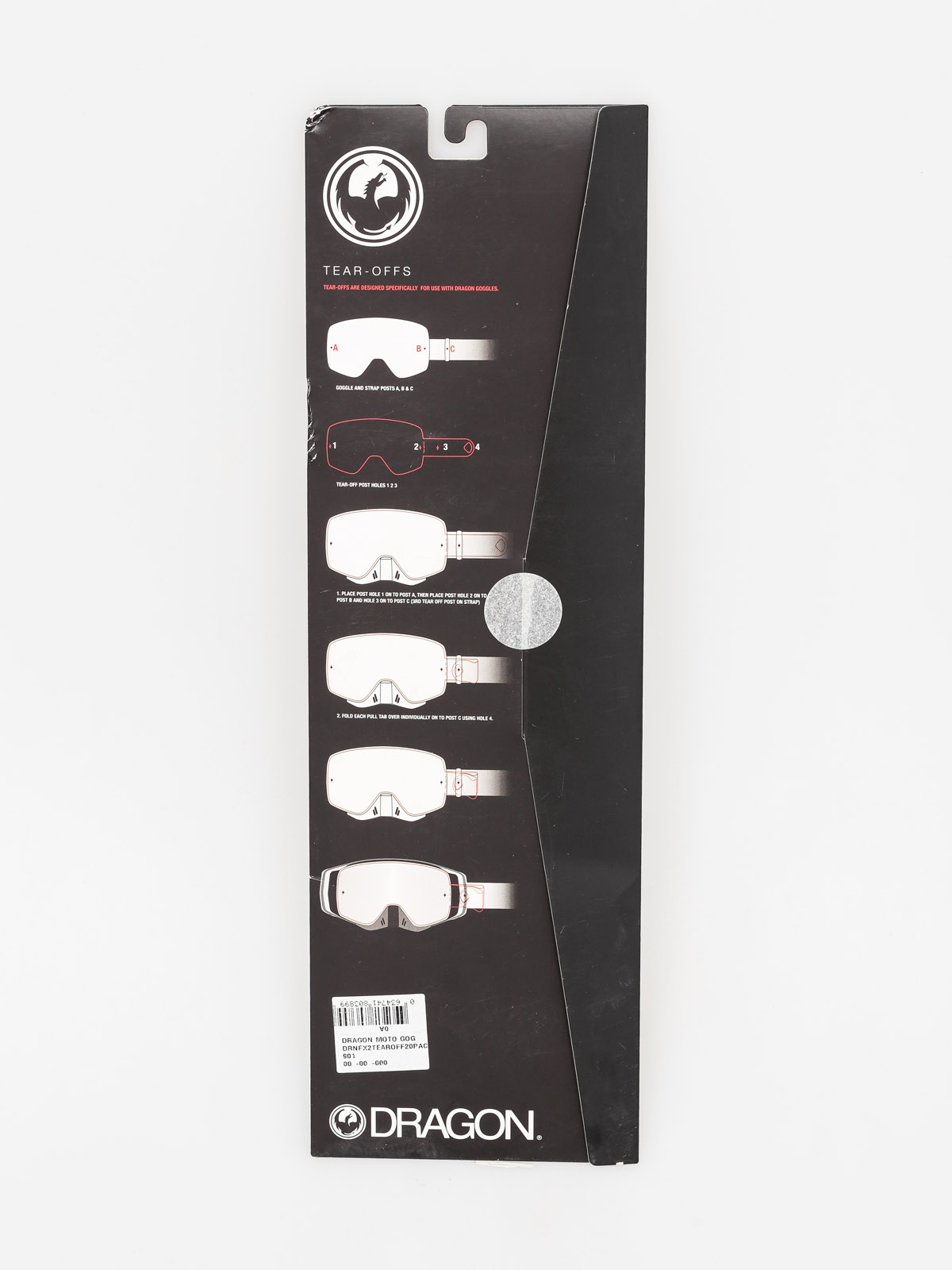 Zrywki do gogli Dragon NFX2 (tear off 20 pack)