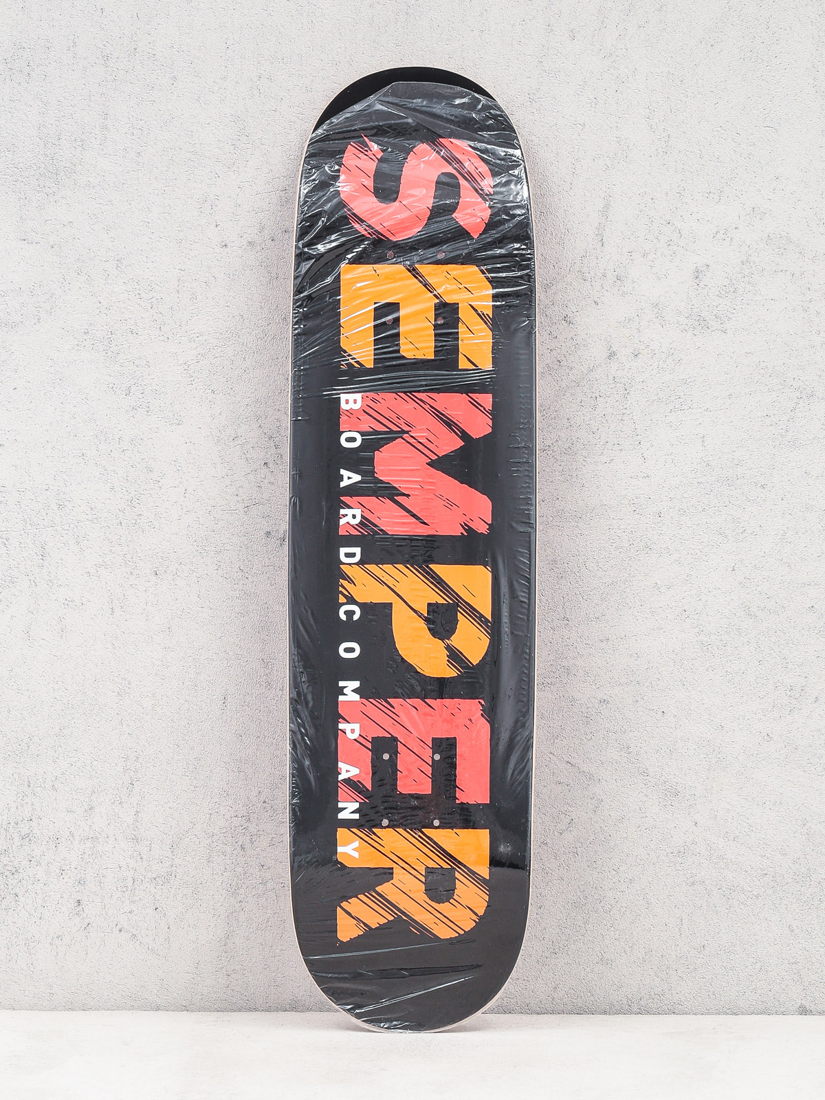 Deck Semper Skateboards Scratch (black/red)