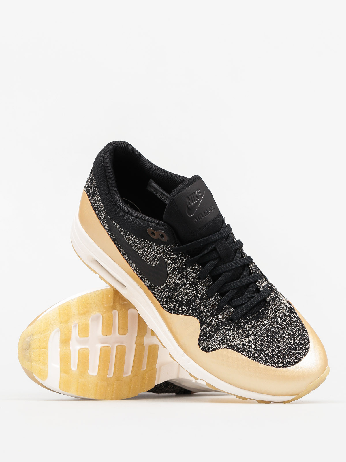 Buty Nike Air Max 1 Wmn Ultra 2.0 Flyknit Metallic (black/black mtlc gold star)