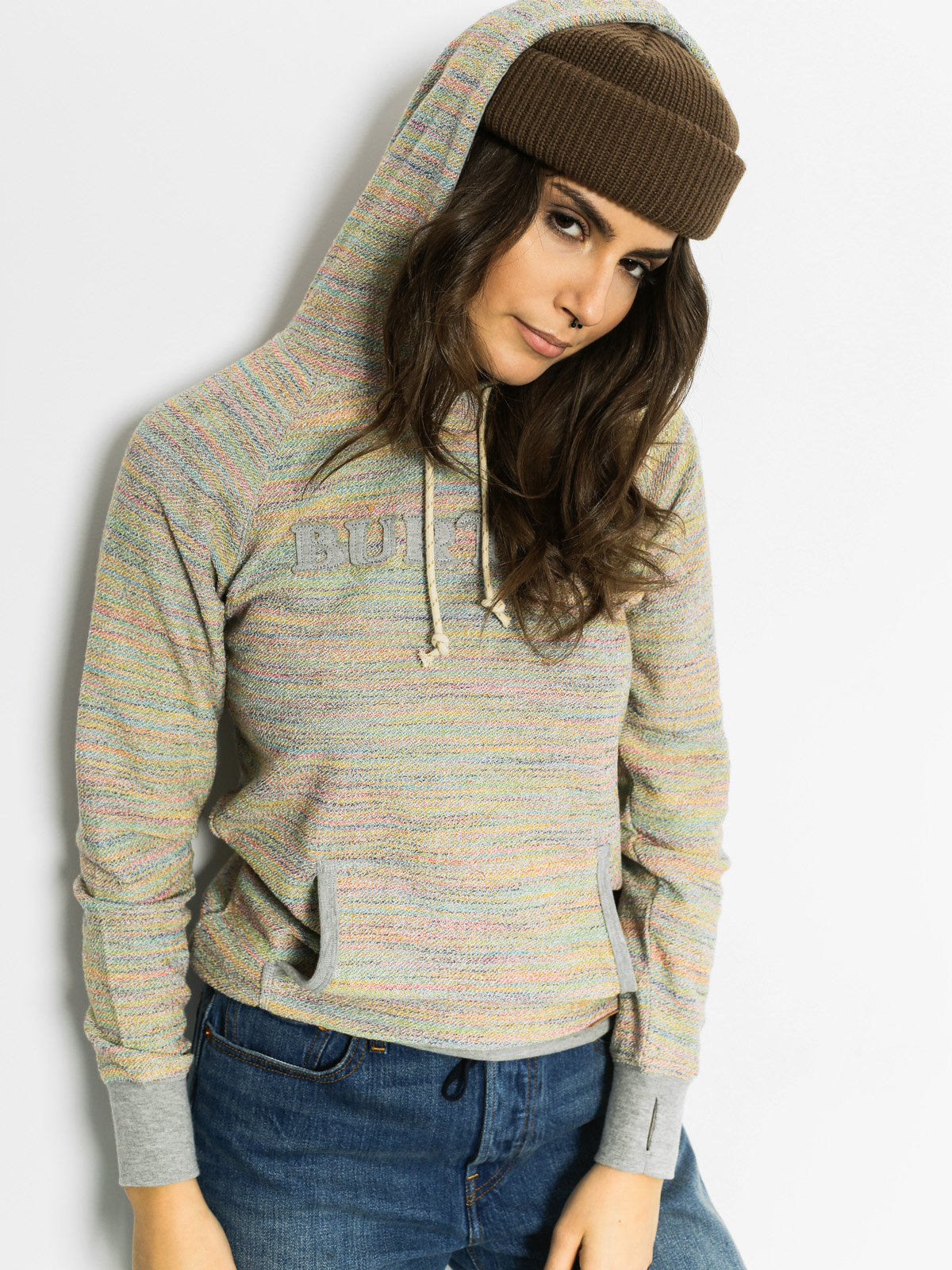 Bluza z kapturem Burton Custom HD Wmn (rainbow)