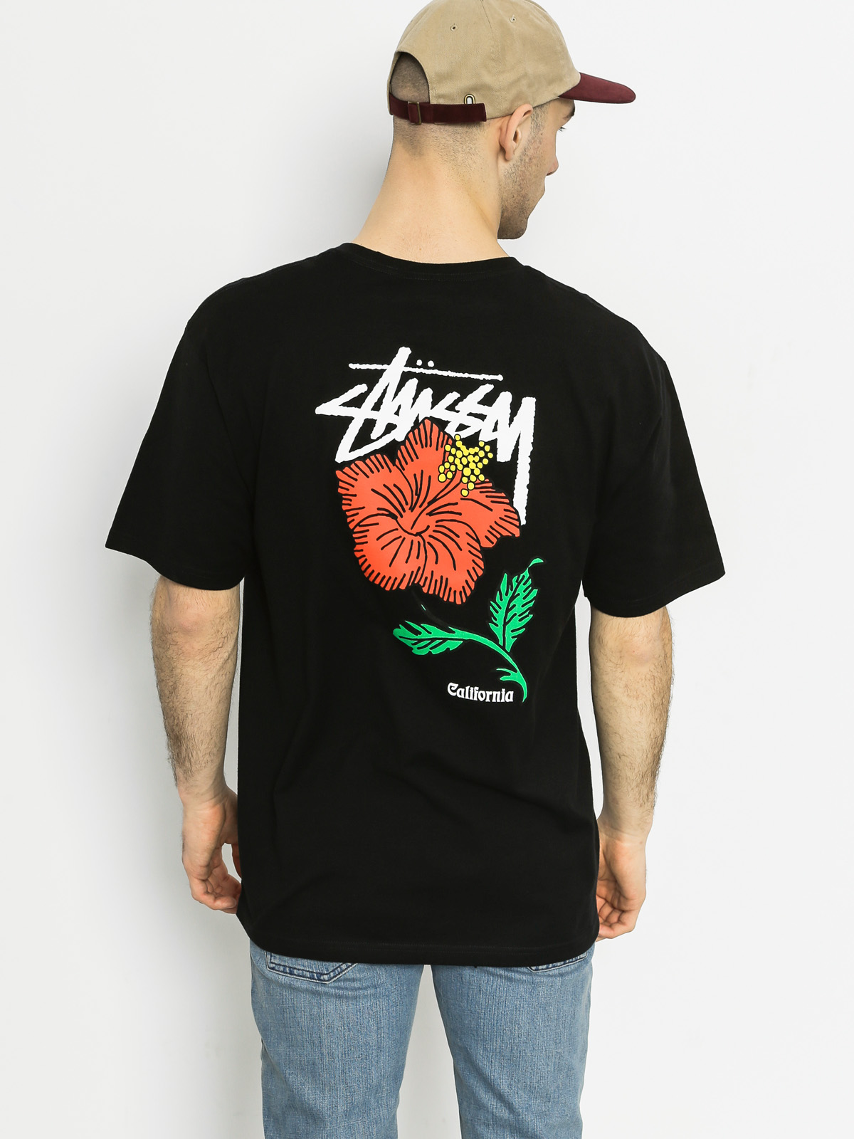 T-shirt Stussy Cali Rose (black)