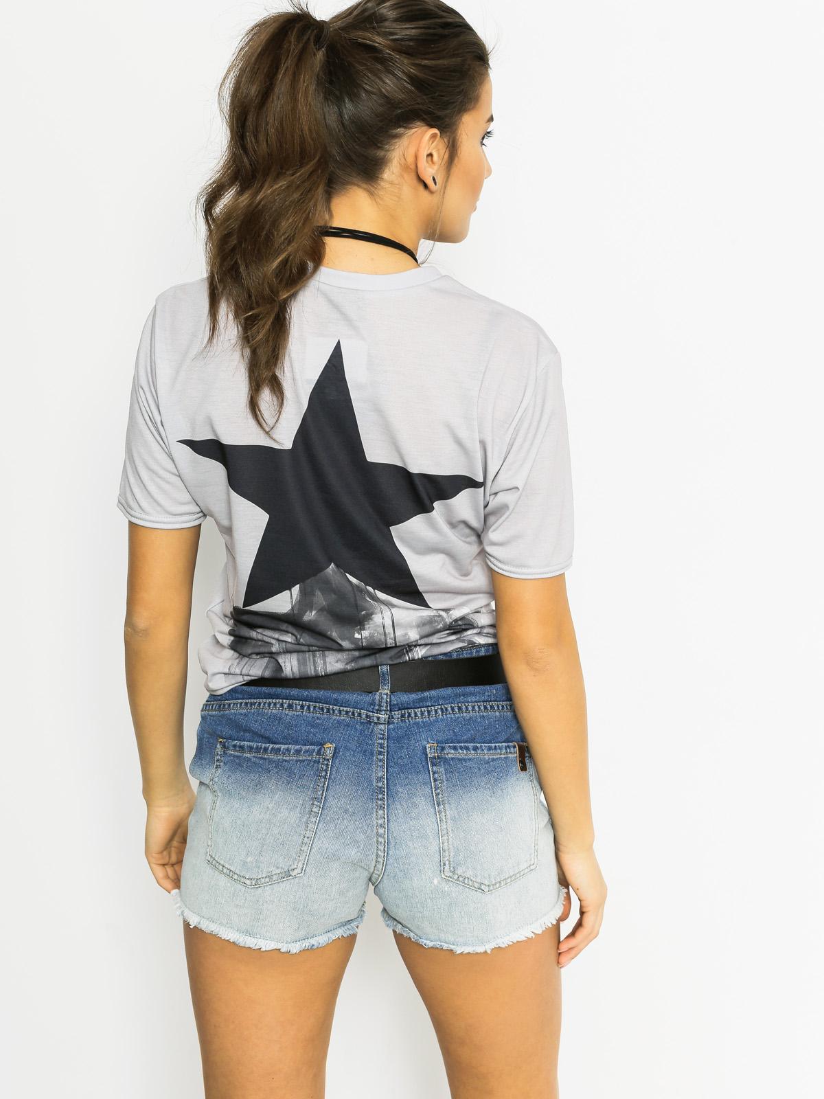 T-shirt Mr. Gugu Black Star Wmn (light grey/black)