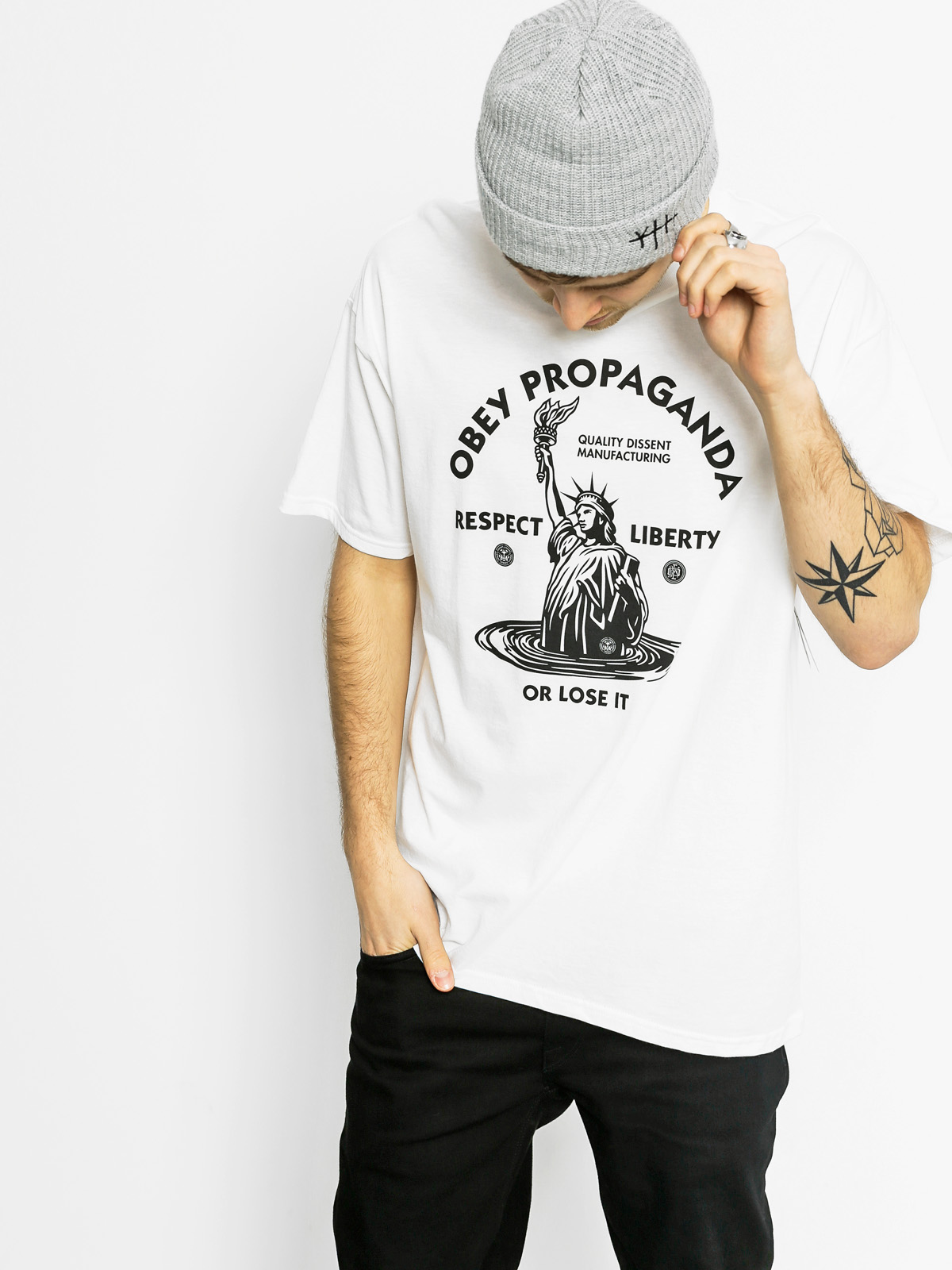 T-shirt OBEY Lady Liberty (white)