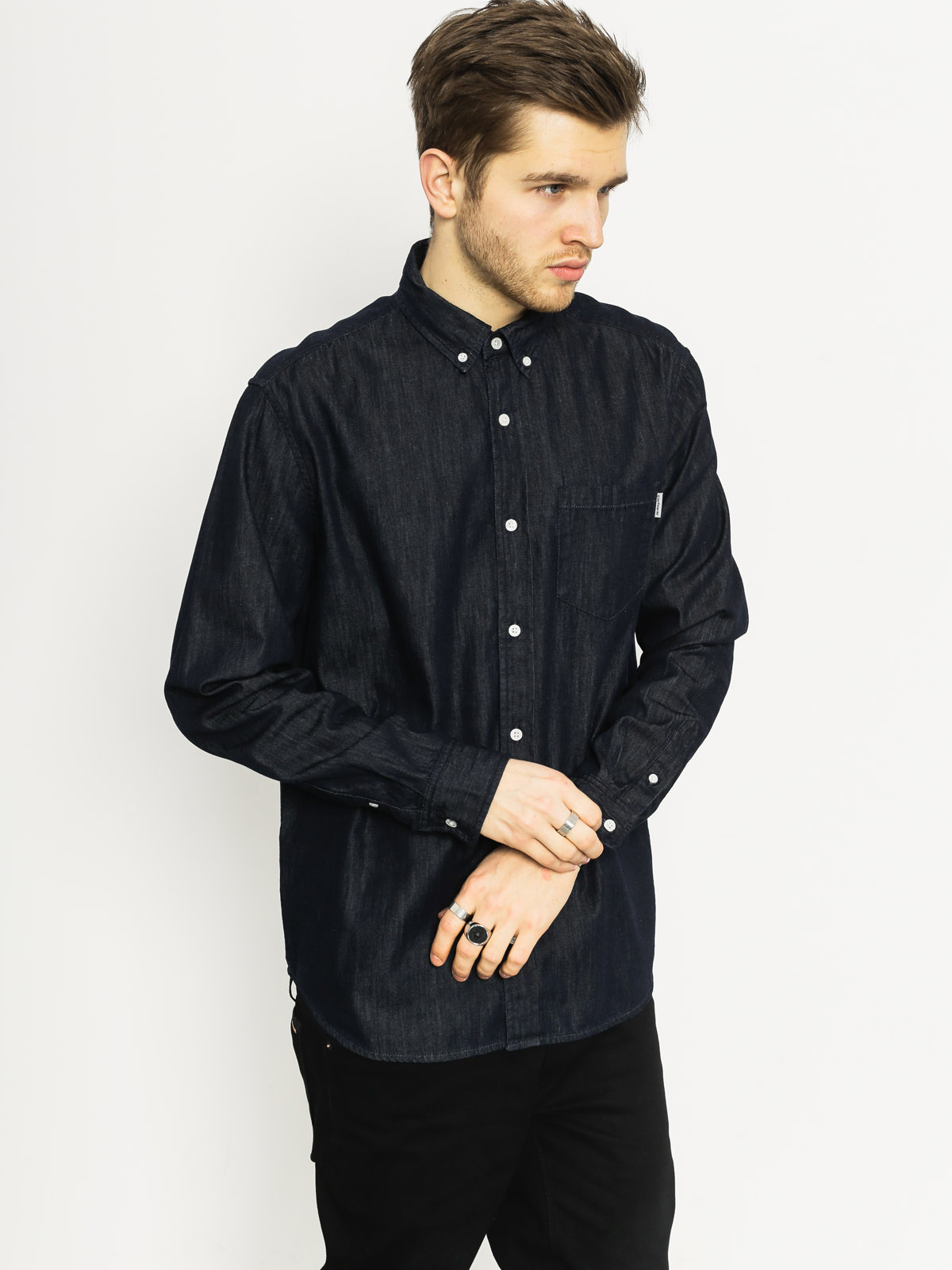 Koszula Carhartt Civil LS (blue rinsed)