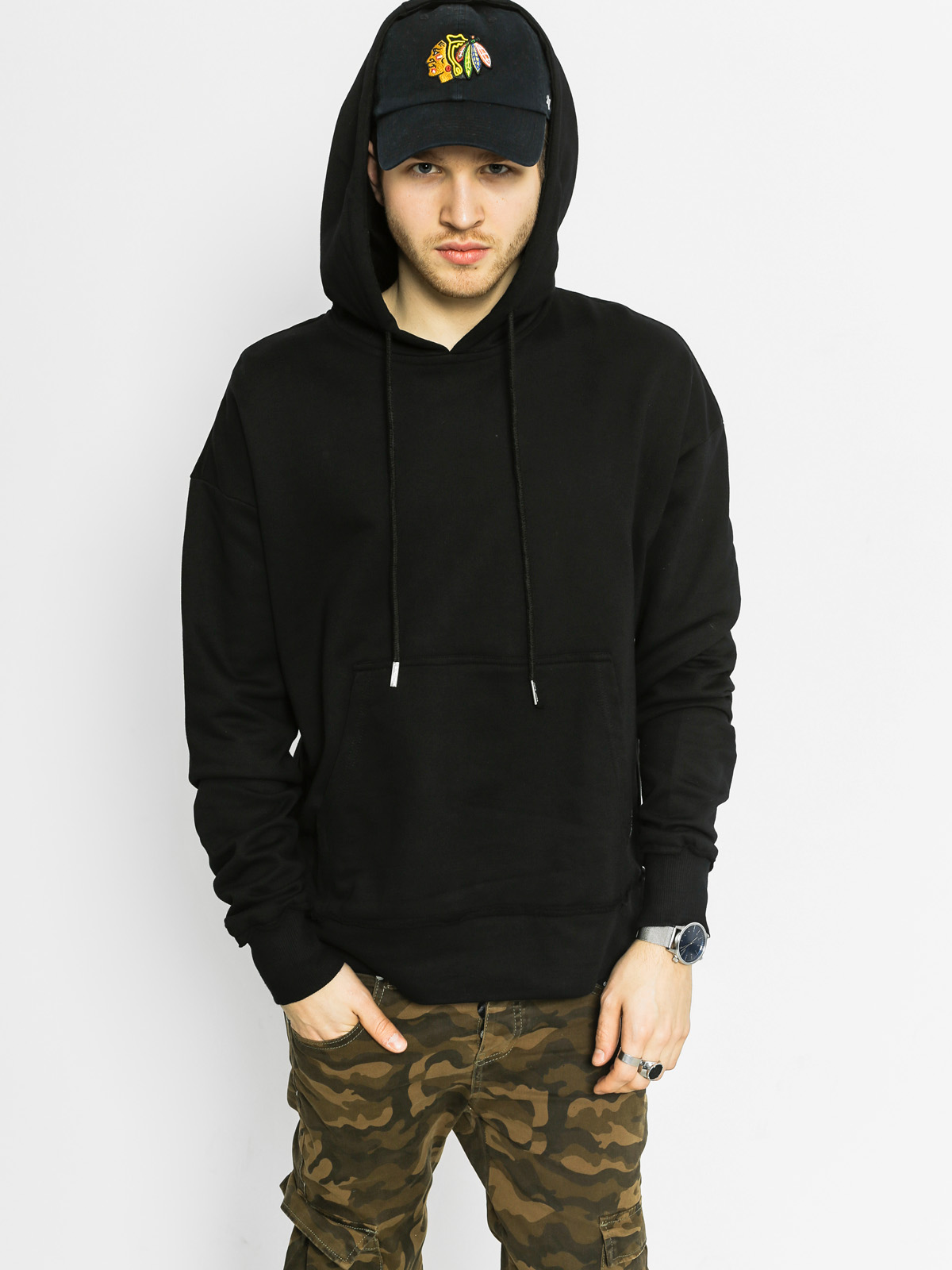 Bluza z kapturem Sixth June Zwart HD (black)