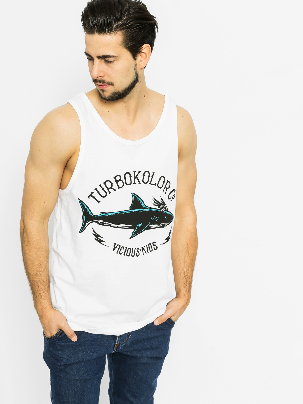 Koszulka Turbokolor Shark Tank (white)