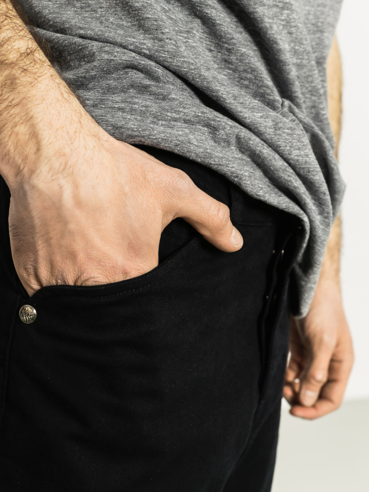 Spodnie Turbokolor Streetsweepers Stretch Chinos (black)