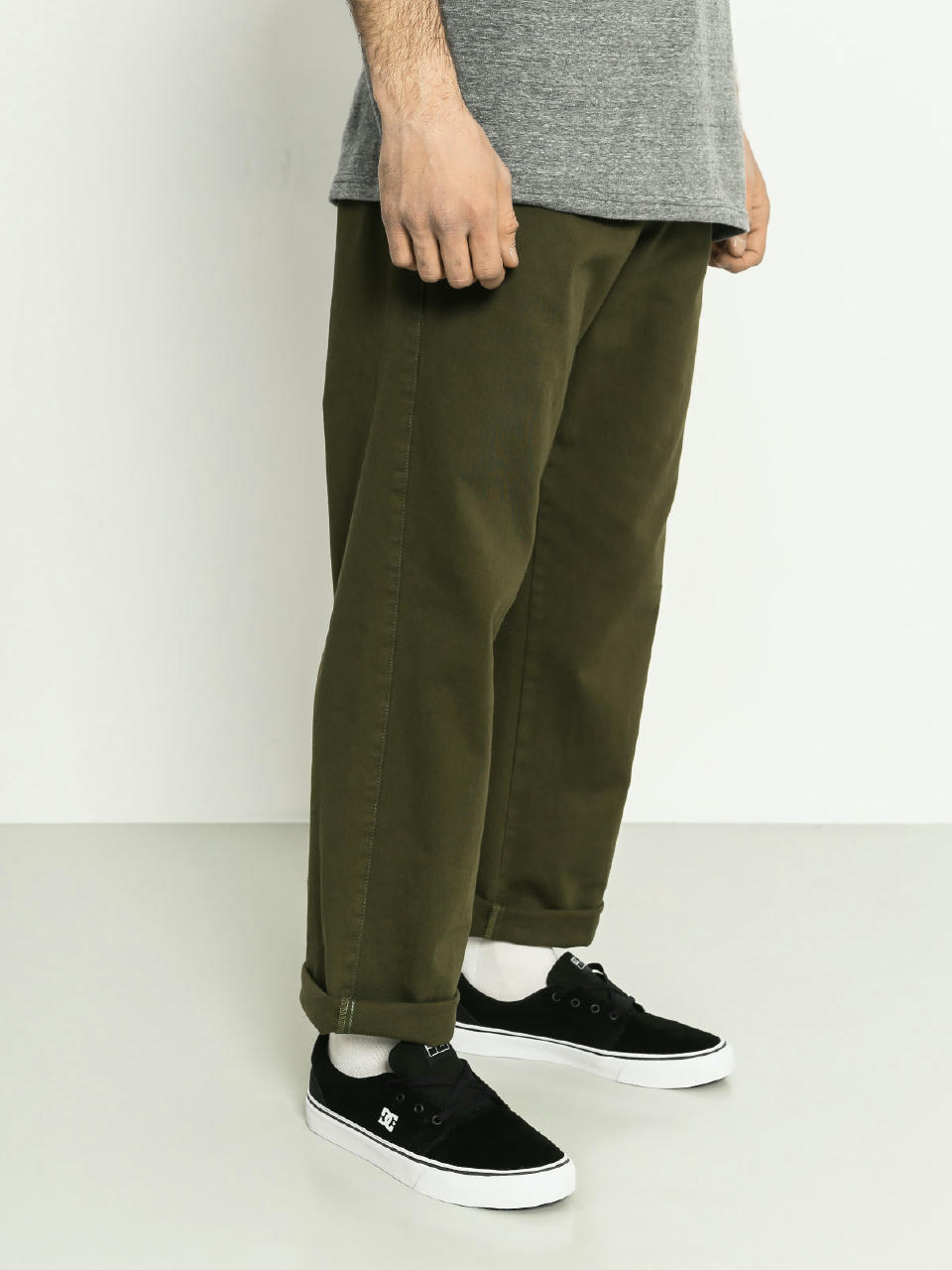 Spodnie Turbokolor Streetsweepers Stretch Chinos (olive)