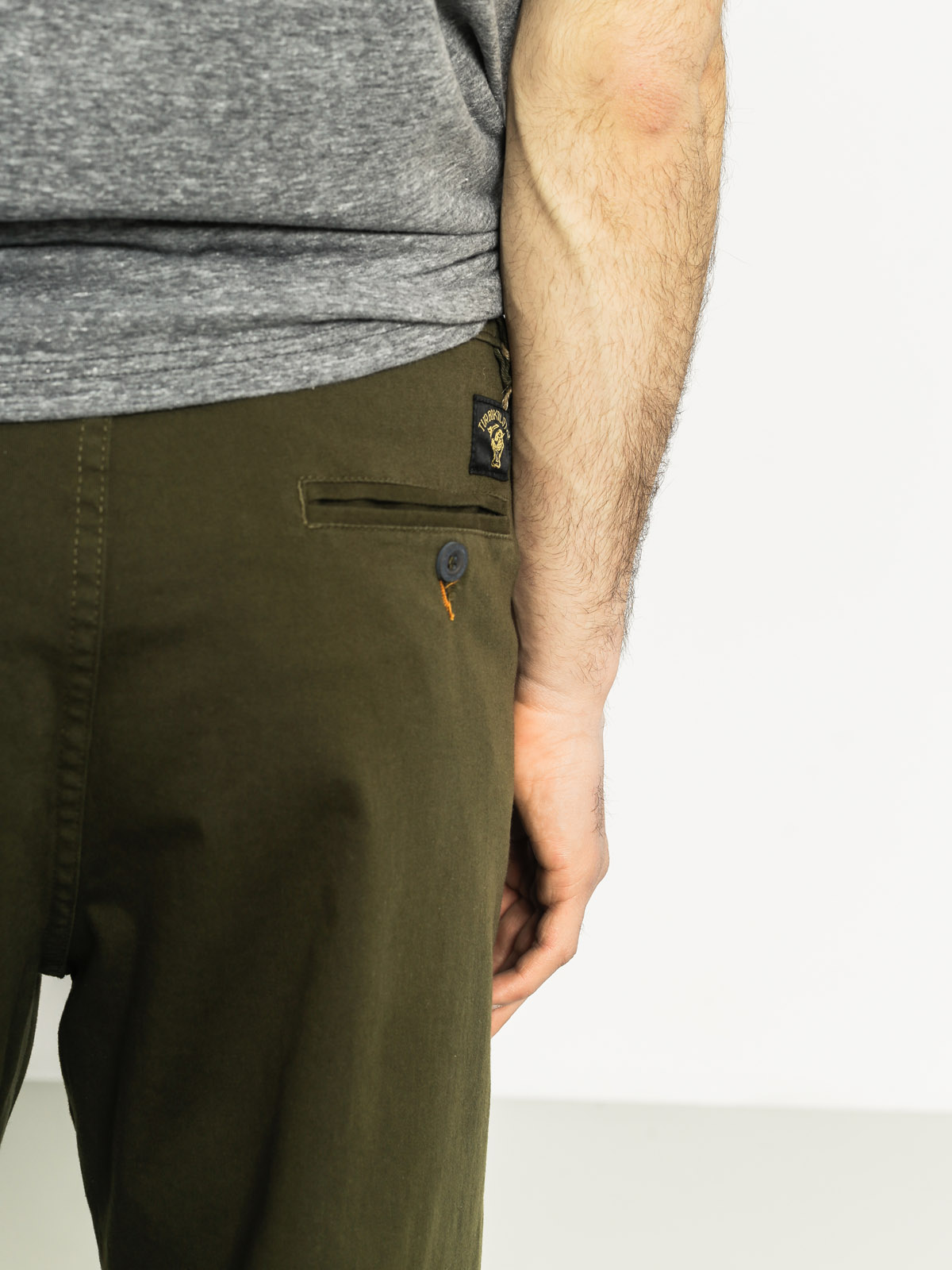 Spodnie Turbokolor Streetsweepers Stretch Chinos (olive)